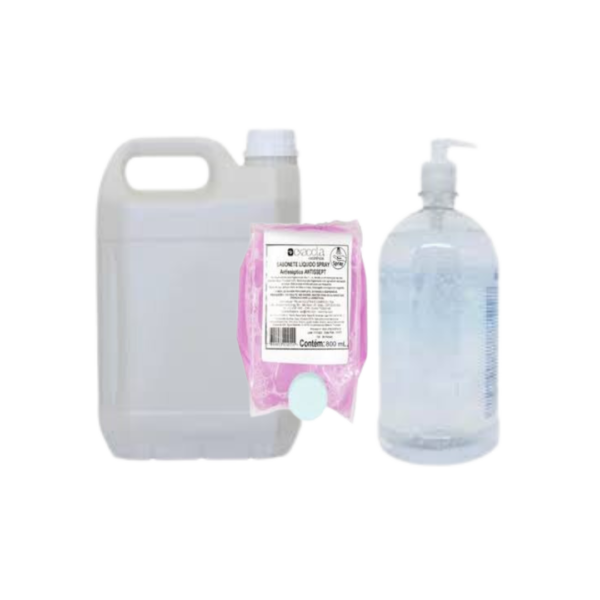 ÁLCOOL GEL GALÃO -5L  REFIL DE 800ML E PUMP 500ML