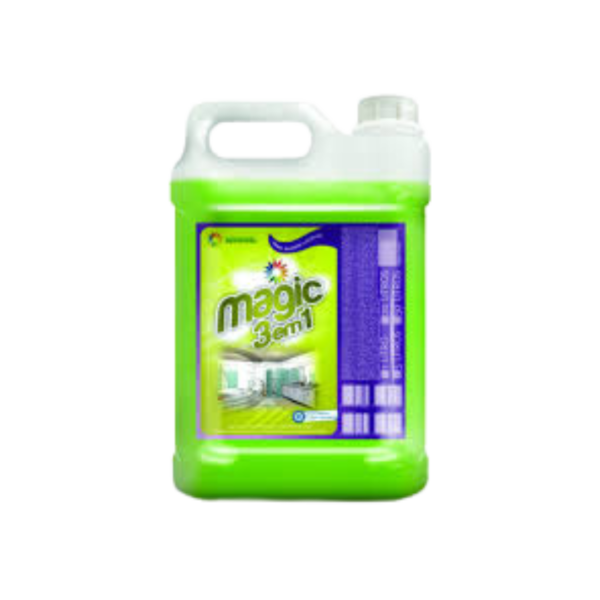 SEVEN MAGIC - 3 em 1 Limpa, Desinfeta e Perfuma Embalagens de 1L e 5L