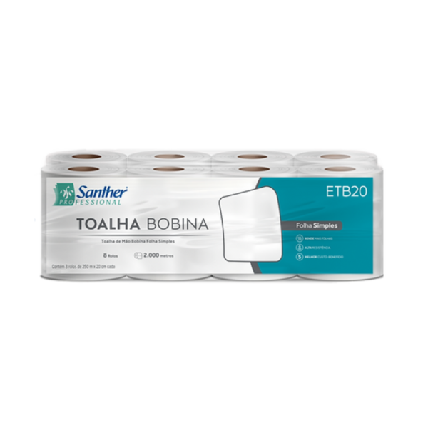 ETB20 - Toalha Bobina Folha Simples